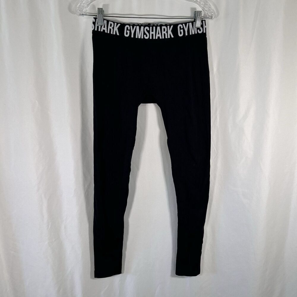 Gymshark Leggings Women's Small Black Pull On Mid Rise Elastic Waist